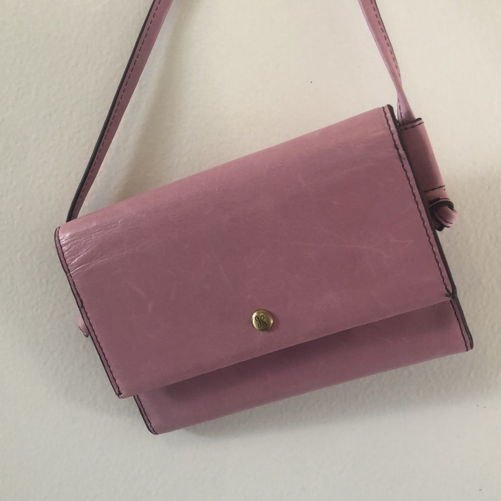 NWT  HOBO Bemuse Leather Crossbody Bag. Never used! Dusty rose color, so pretty!